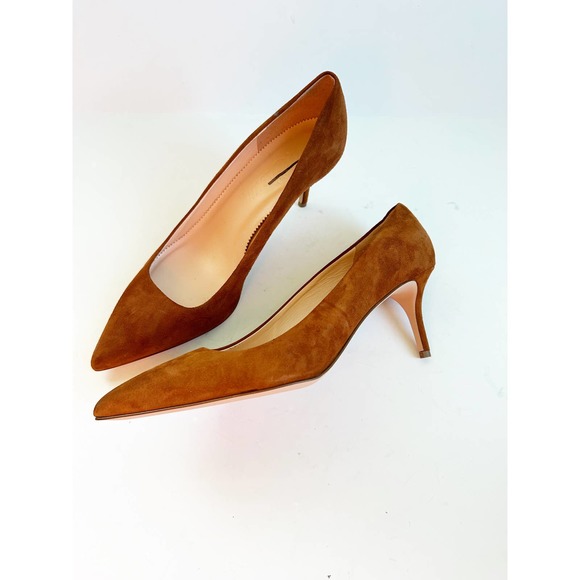 J. Crew Shoes - J. Crew Colette Pumps In Suede Heels Size 10 Tan Brown